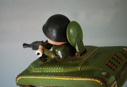 Vintage werkend tank met opwindmechanisme blikken speelgoed made in China