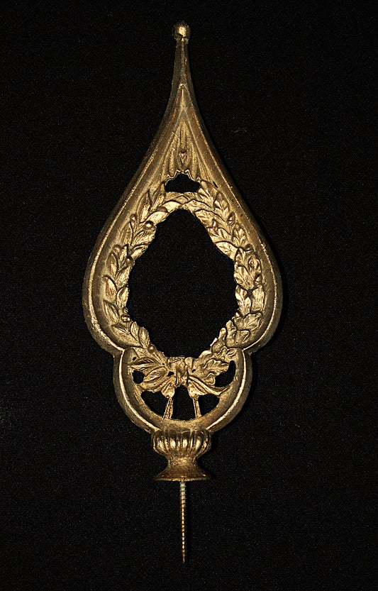 Vlagstok Punt Messing Lauwertak en Eikentak