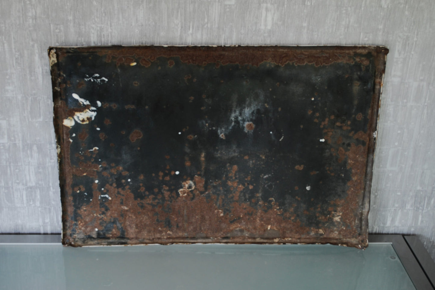 Wandbord Emaillen Collectieve landbouw arbeid