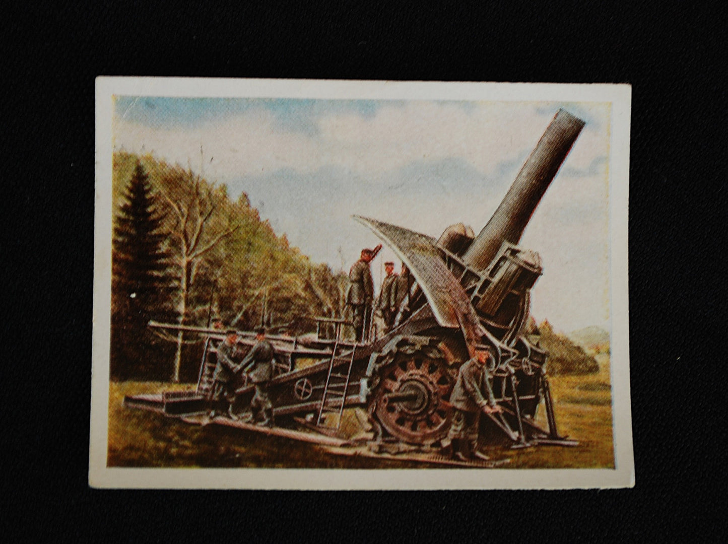 Kanon WW1 beeld soldaat met " Dikke Bertha " granaat *