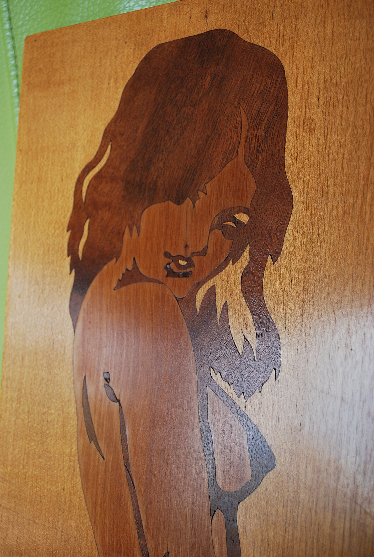 Pop Art Retro Schilderijen Ingelegd hout naakte vrouw