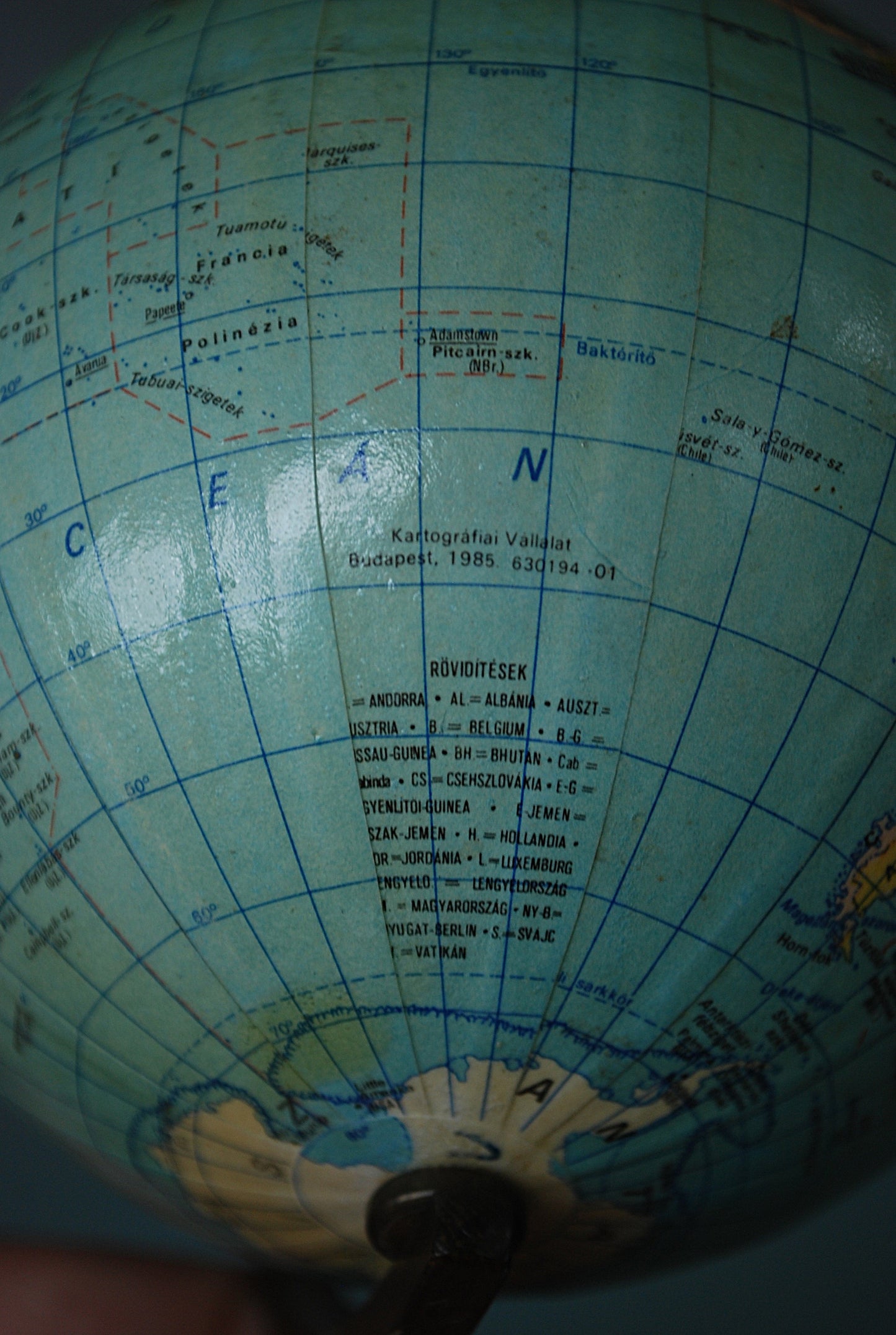 Politieke Globe Boedapest 1985