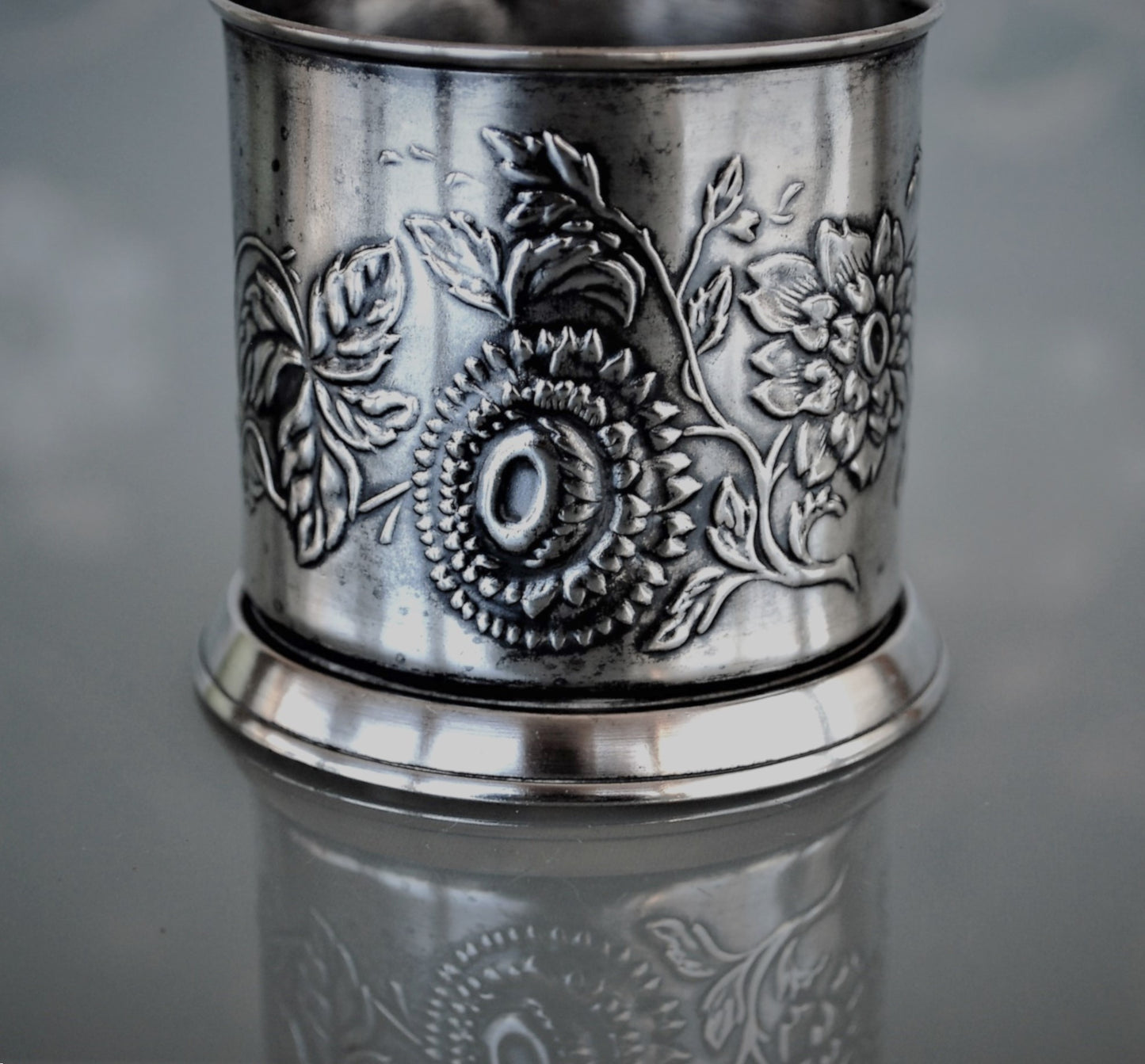 Zonnebloemen Podstakannik Vintage glas houder