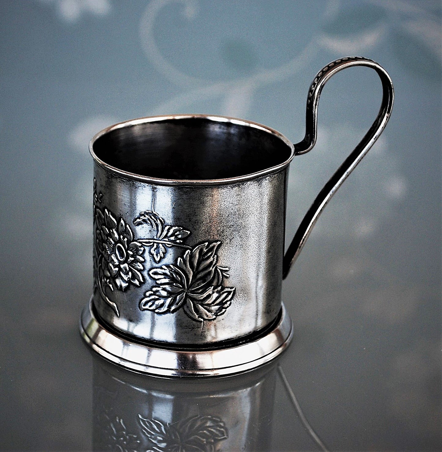 Zonnebloemen Podstakannik Vintage glas houder