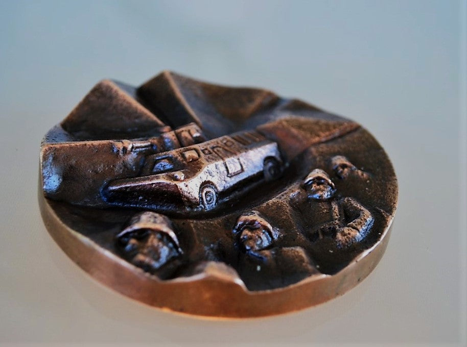 Plaque Tank met soldaten Warschaupact