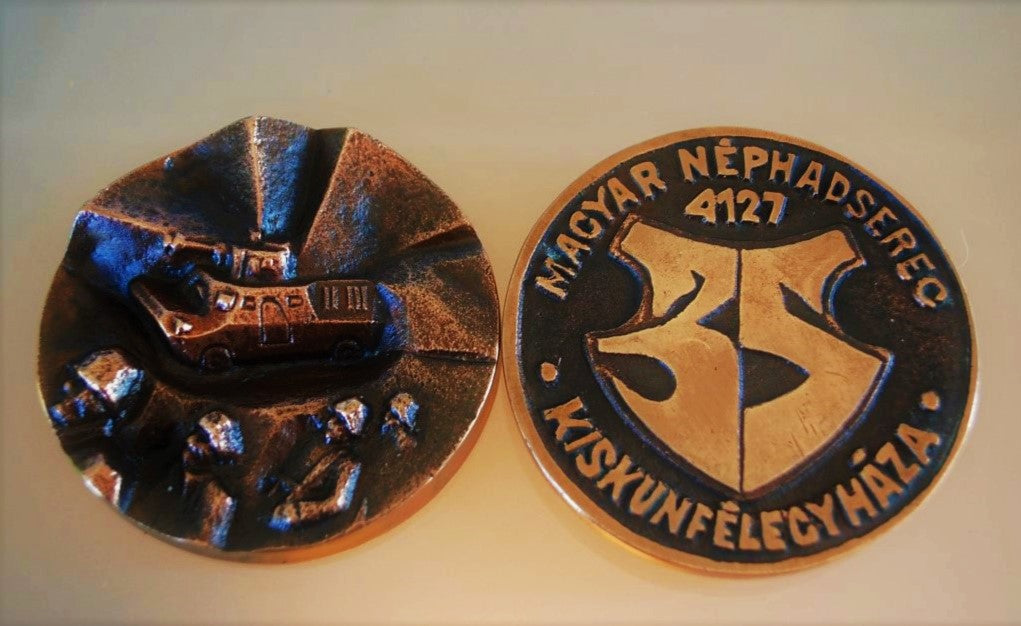 Plaque Tank met soldaten Warschaupact
