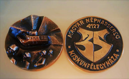 Plaque Tank met soldaten Warschaupact
