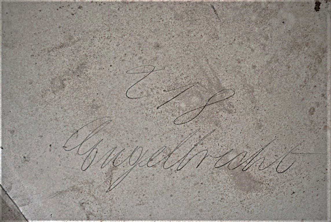 Ingelijst portret overleden Duitse soldaat WW 1   Gevallen op 5 september in 1915 Rusland