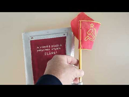 Wall Flag Holder "Long Live the Heroes of the Red Flag"
