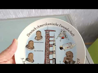 Space German American Friendship Porcelain 1978 Apollo Mission *