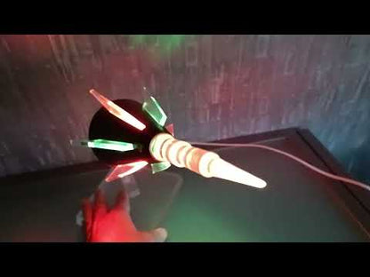 Preorder Raket lamp Capsule op plexiglas met pertinax body