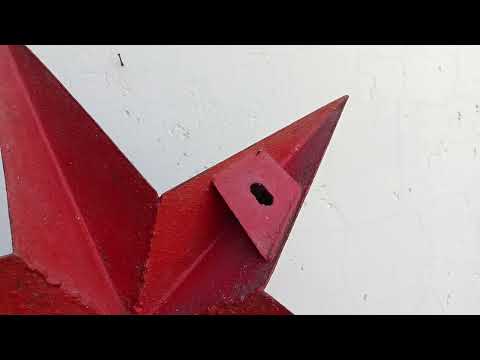 Grote metalen CCCP ster