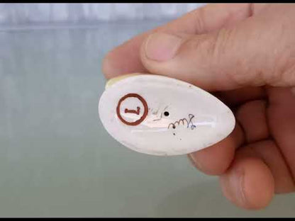 Stilistische Vis zwart wit geel van Kunstenaar Veress Miklós.