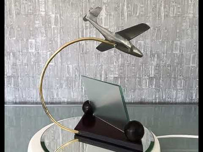 76 Vintage Desktop Airplane Fighter Jet Jet Northrop F-89 "Scorpion" Trench Art