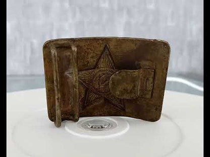 Preorder Sovjet messing riem gesp