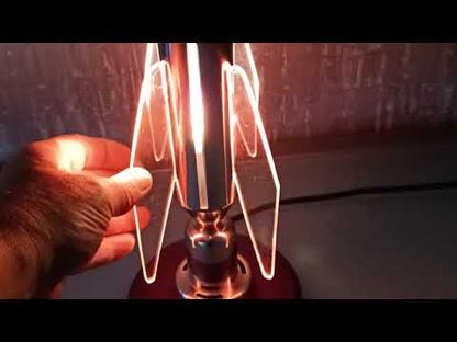 Preorder Raket lamp rechtop staand van RVS Hand gemaakt.