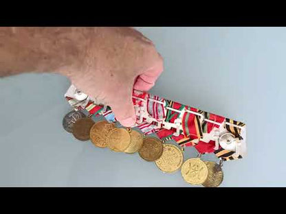 9 Sovjet medailles op 1 beugel WW2 *