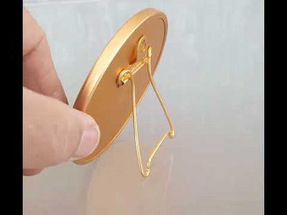 Yuri Gagarin metalen wandbord met handtekening Gagarin en kunstenaar