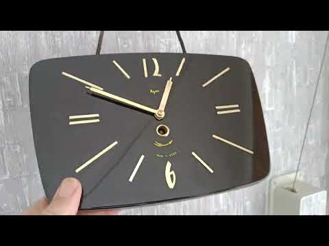 Preorder Houten wandklok "Маяк" uit de jaren 70 Sovjet vintage mechanische klok Mayak