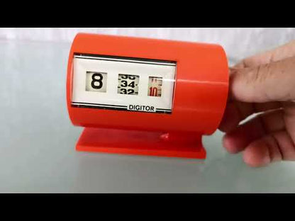 Funky Oranje 1970's Retro klok