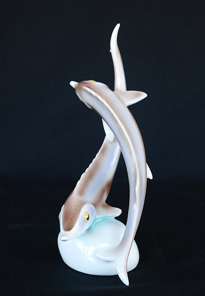 Steur paar Hollohaza Porselein.