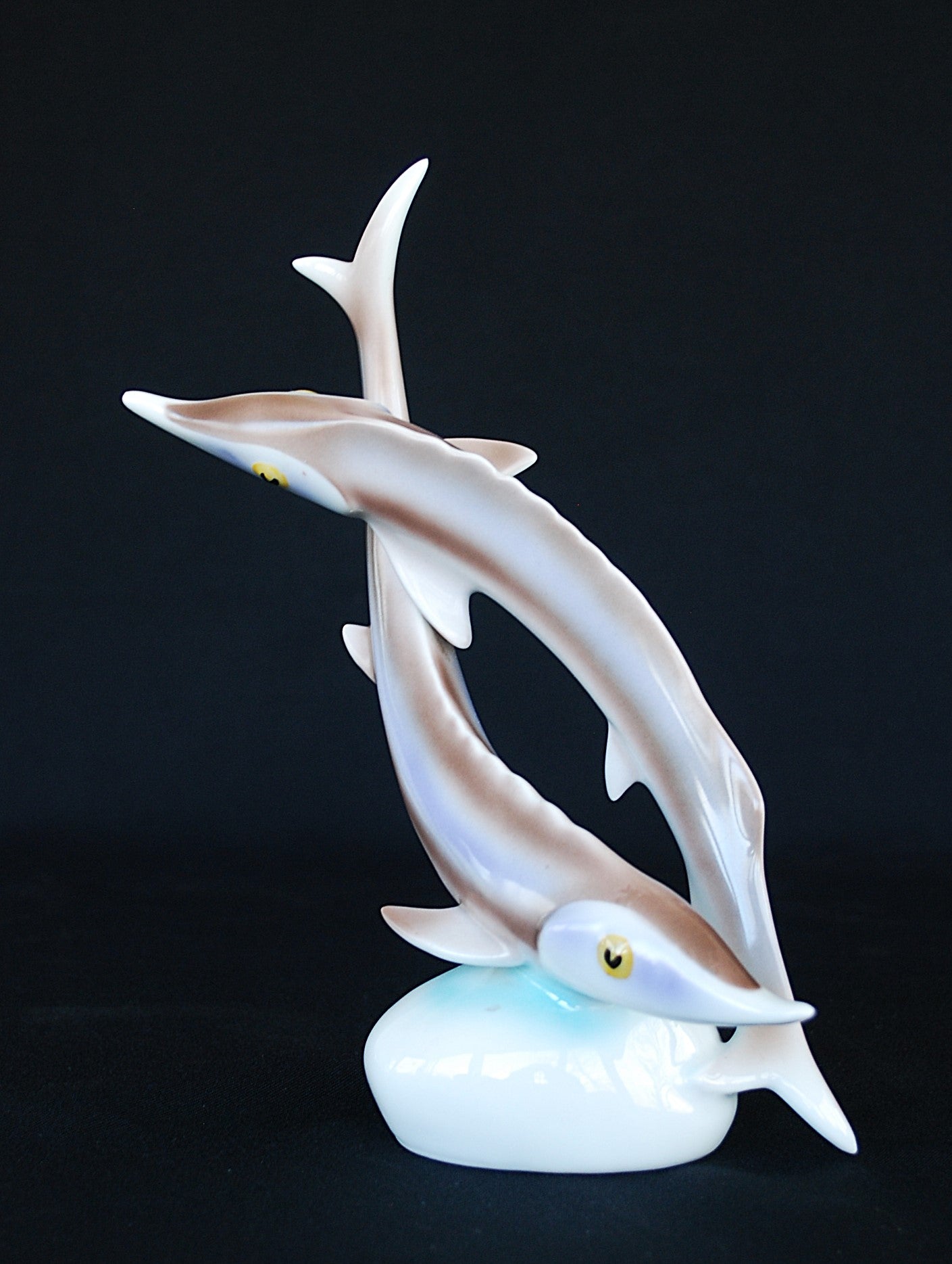 Steur paar Hollohaza Porselein.