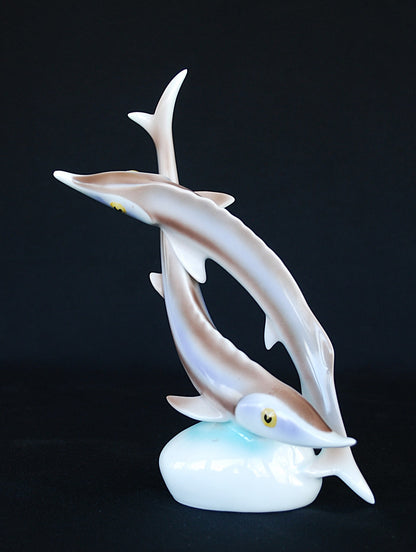 Steur paar Hollohaza Porselein.