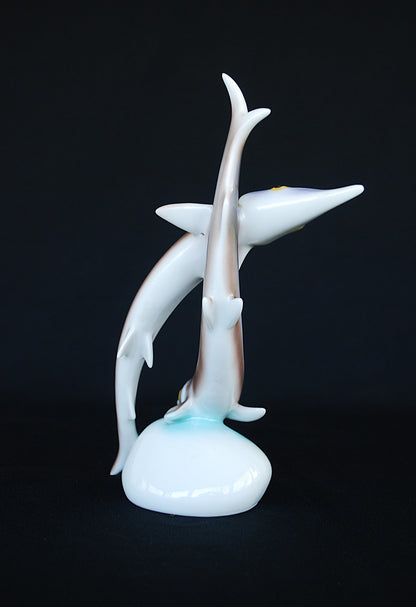 Steur paar Hollohaza Porselein.