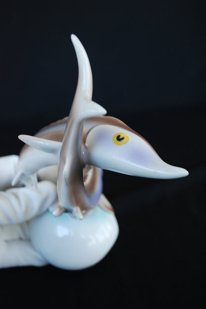 Steur paar Hollohaza Porselein.